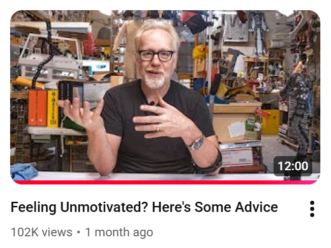 Adam Savage Tested thumbnail example